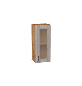 Шкаф верхний с 1-ой остекленной дверцей Лофт, цвет: Cappuccino Veralinga
