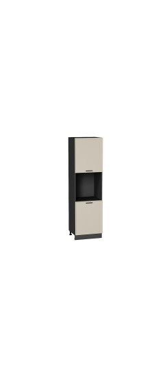 Шкаф пенал с 2-мя дверцами под технику Фрейм, цвет: Cream Silk | ПЭТ, Cream Silk