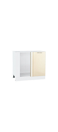 Шкаф нижний угловой Валерия-М, цвет: Бежевый металлик | Пленка ПВХ., Бежевый металлик