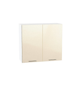 Шкаф верхний с 2-мя дверцами Валерия-М, цвет: Бежевый металлик