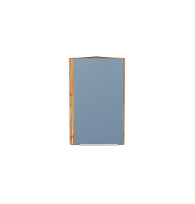 Шкаф верхний торцевой Фьюжн, цвет: Silky Blue