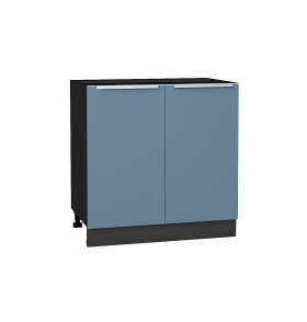 Шкаф нижний с 2-мя дверцами Фьюжн, цвет: Silky Blue