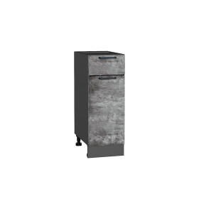 Шкаф нижний с 1-ой дверцей и ящиком Флэт, цвет: Temple Stone 2S