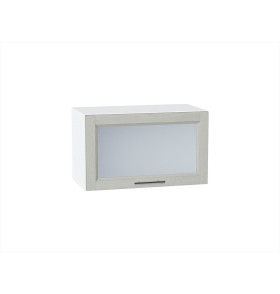 Шкаф верхний горизонтальный остекленный Сканди, цвет: Cappuccino Softwood