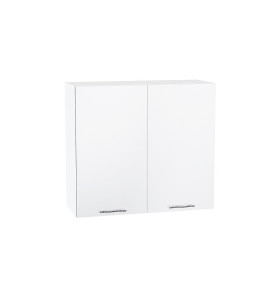 Шкаф верхний с 2-мя дверцами Валерия-М, цвет: Белый глянец