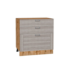 Шкаф нижний с 3-мя ящиками Лофт, цвет: Cappuccino Veralinga