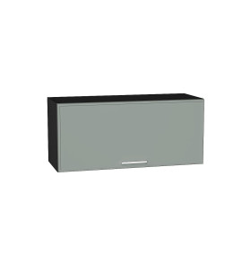 Шкаф верхний горизонтальный Квадро, цвет: Аквамарин