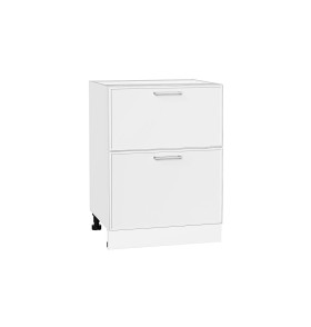 Шкаф нижний с 2-мя ящиками Квадро, цвет: Белый