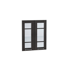 Комплект фасадов Прага со стеклом для каркаса Ф-45 В600, цвет: Венге премиум