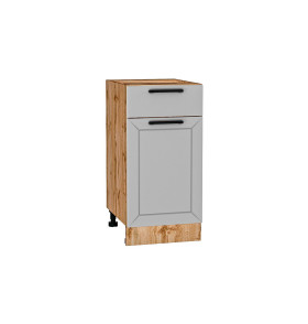 Шкаф нижний с 1-ой дверцей и ящиком Глетчер, цвет: Гейнсборо Силк