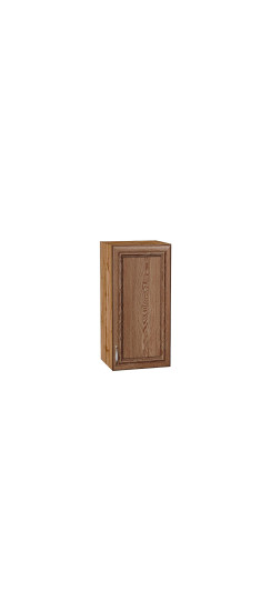 Шкаф верхний с 1-ой дверцей Шале, цвет: Brown Dreamline | Эко Шпон — структурный материал с защитным слоем оверлея (Южная Корея). Отличается высокой стойкостью к истиранию и механическим повреждениям. Репродукция натуральных материалов — Super Realistic. 