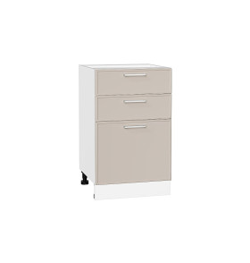 Шкаф нижний с 3-мя ящиками Квадро, цвет: Кашемир