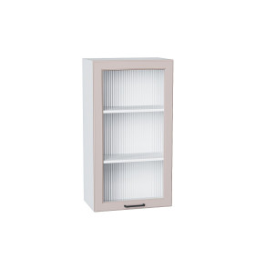 Шкаф верхний с 1-ой остекленной дверцей Барселона, цвет: Кашемир