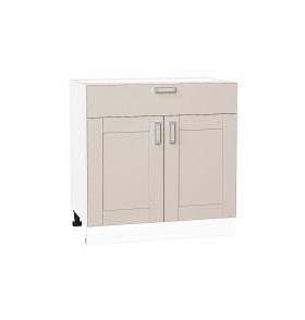 Шкаф нижний с 2-мя дверцами и ящиком Лофт, цвет: Cream Silk