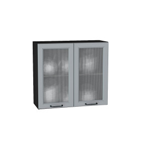 Шкаф верхний с 2-мя остекленными дверцами Ницца, цвет: Magnum