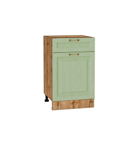 Шкаф нижний с 1-ой дверцей и ящиком Ницца, цвет: Дуб оливковый