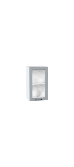 Шкаф верхний с 1-ой остекленной дверцей Ницца, цвет: Magnum | Эмаль высокой прочности Renner (Италия)., Magnum