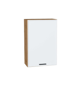 Шкаф верхний с 1-ой дверцей Фрейм, цвет: White Silk