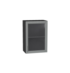 Шкаф верхний с 1-ой остекленной дверцей Сканди, цвет: Grey Softwood