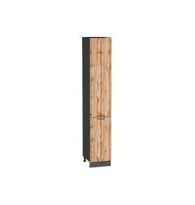 Шкаф пенал с 2-мя дверцами Флэт, цвет: Wotan Oak 2S