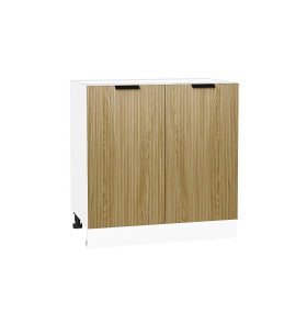 Шкаф нижний с 2-мя дверцами Евро Лайн, цвет: Дуб песочный