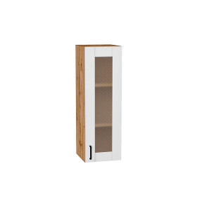 Шкаф верхний с 1-ой остекленной дверцей Лофт, цвет: Super White