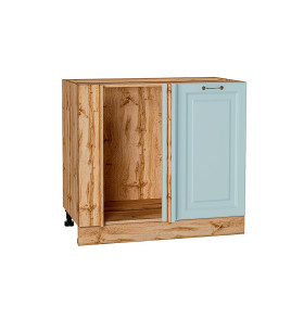 Шкаф нижний угловой Ницца, цвет: Голубой