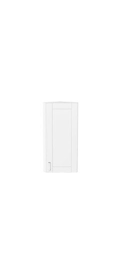 Шкаф верхний торцевой Лофт, цвет: White Silk | ПЭТ, White Silk