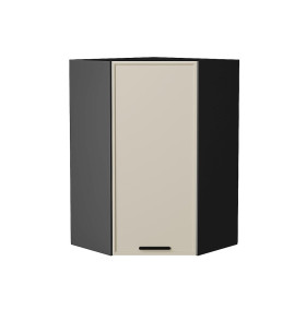 Шкаф верхний угловой Фрейм, цвет: Cream Silk