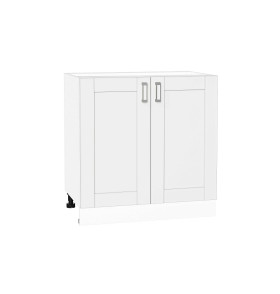 Шкаф нижний с 2-мя дверцами Лофт, цвет: White Silk