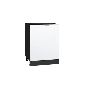 Шкаф нижний с 1-ой дверцей Валерия-М, цвет: Белый металлик