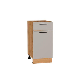 Шкаф нижний с 1-ой дверцей и ящиком Фрейм, цвет: Clay Silk