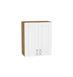 Шкаф верхний с 2-мя дверцами Лофт, цвет: White Silk