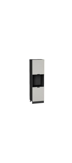 Шкаф пенал с 2-мя дверцами под технику Евро, цвет: Агат | Пленка ПВХ., Агат