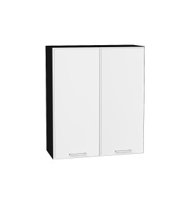Шкаф верхний с 2-мя дверцами Квадро, цвет: Белый
