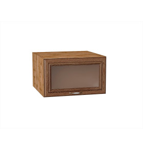 Шкаф верхний горизонтальный остекленный глубокий Шале, цвет: Brown Dreamline