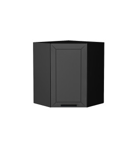 Шкаф верхний угловой Глетчер, цвет: Маренго Силк