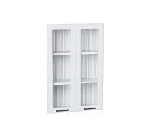 Комплект фасадов Барселона со стеклом для каркаса Ф-45Н В609, цвет: Белый