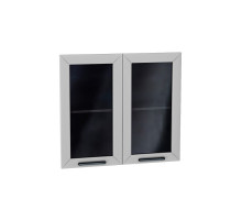 Комплект фасадов Глетчер со стеклом для каркаса Ф-55 В800, цвет: Гейнсборо Силк