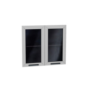 Комплект фасадов Глетчер со стеклом для каркаса Ф-55 В800, цвет: Гейнсборо Силк