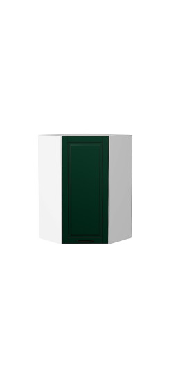 Шкаф верхний угловой Дублин, цвет: Special Green | Эмаль высокой прочности Renner (Италия)., Special Green