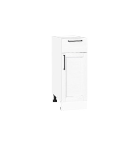 Шкаф нижний с 1-ой дверцей и ящиком Сканди, цвет: White Silkwood