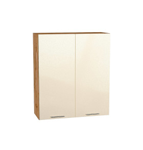 Шкаф верхний с 2-мя дверцами Валерия-М, цвет: Бежевый металлик