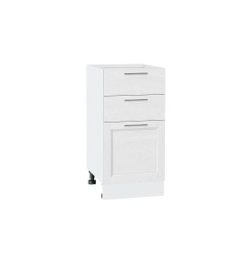 Шкаф нижний с 3-мя ящиками Сканди, цвет: White Softwood