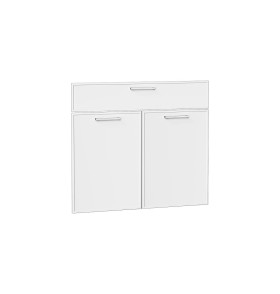 Комплект фасадов Квадро для каркаса Ф-51М Н801М, цвет: Белый