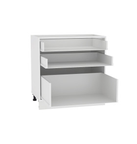 Каркас нижнего шкафа с 3-мя ящиками Н 803, цвет: Белый