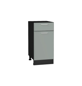 Шкаф нижний с 1-ой дверцей и ящиком Квадро, цвет: Аквамарин