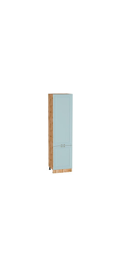 Шкаф пенал с 2-мя дверцами Ницца, цвет: Голубой | Пленка ПВХ., Голубой