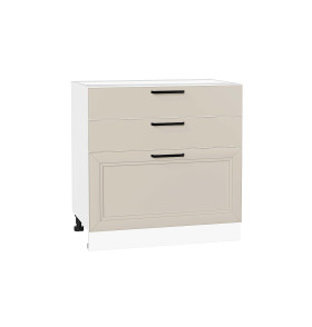 Шкаф нижний с 3-мя ящиками Нео, цвет: Cream Silk