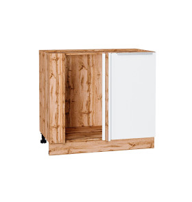 Шкаф нижний угловой Фьюжн, цвет: Silky White